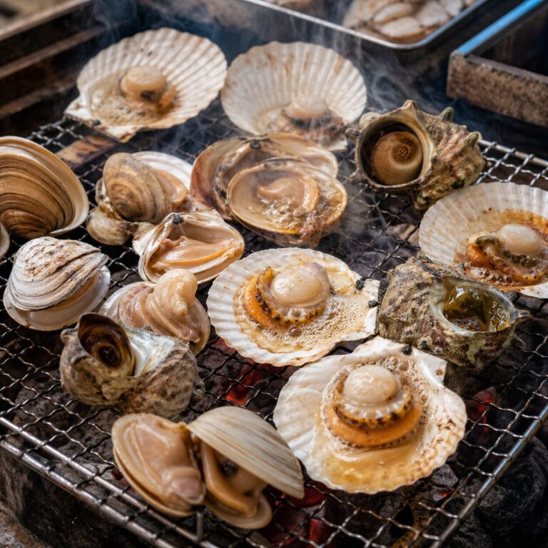 静岡県沼津・伊豆半島のご当地グルメの「浜焼き」の画像です。