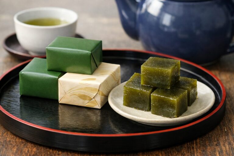 静岡県焼津・藤枝・御前崎のご当地グルメの「お茶羊羹」の画像です。