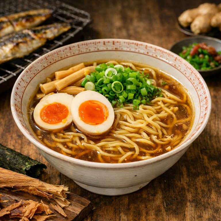 北海道釧路・根室エリアのご当地グルメのさんまラーメンの画像です。